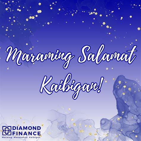 Salamat, Kaibigan .
